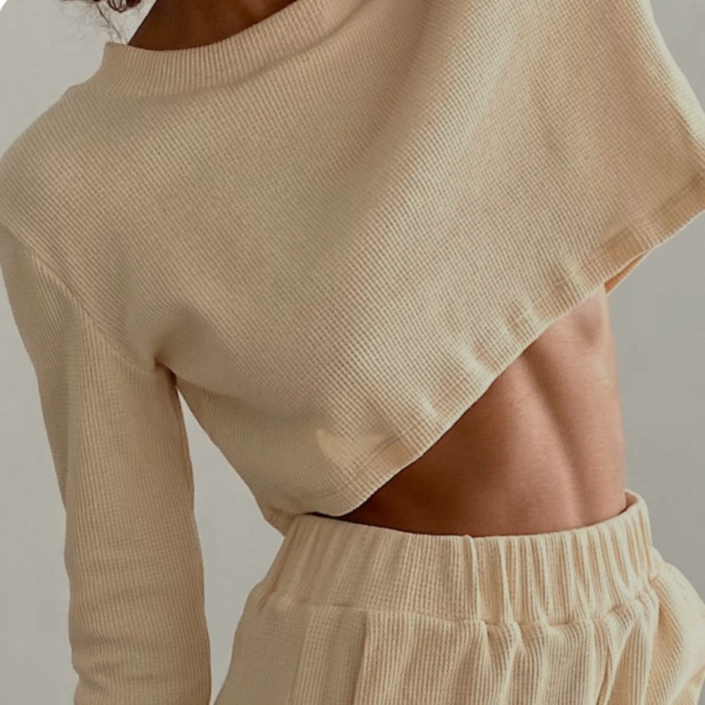 BAHHGOOSE LU WAFFLE TOP IN SAND